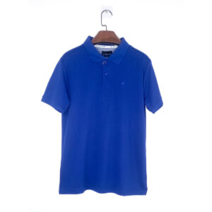 Men’s Solid Blue Polo Shirt